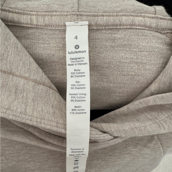 COPY - Lululemon cream/tan hoodie - Picture 6 of 6